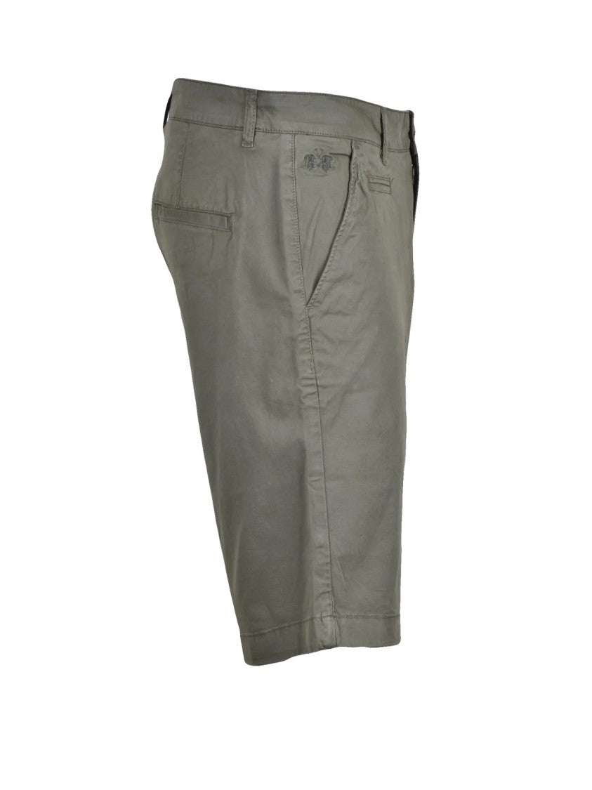 La Martina Green Cotton Elastane Shorts