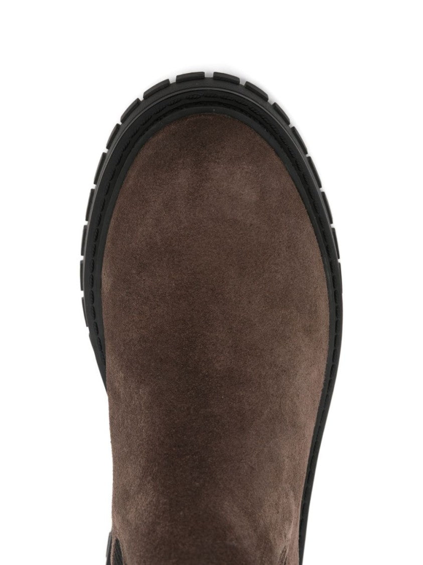 Liu Jo Brown Suede Ankle Boots