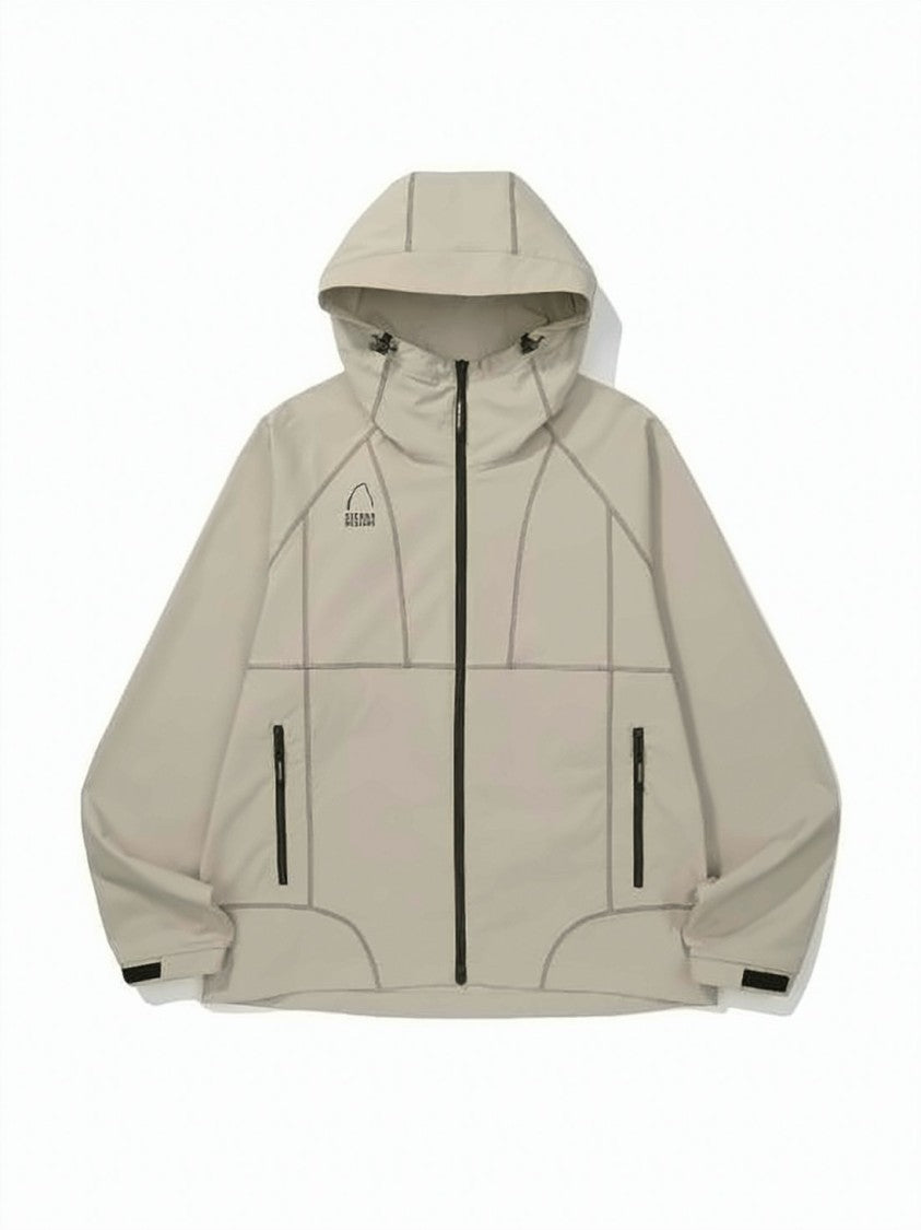 Sierra Designs Hooded Cotton And Nylon Jacket With Zippered Pockets