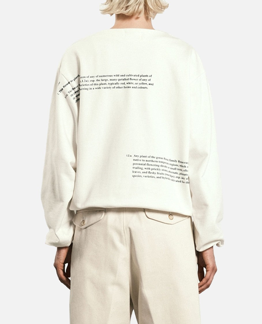 Tanaka Relaxed Crewneck Sweatshirt With Striking Abstract Print