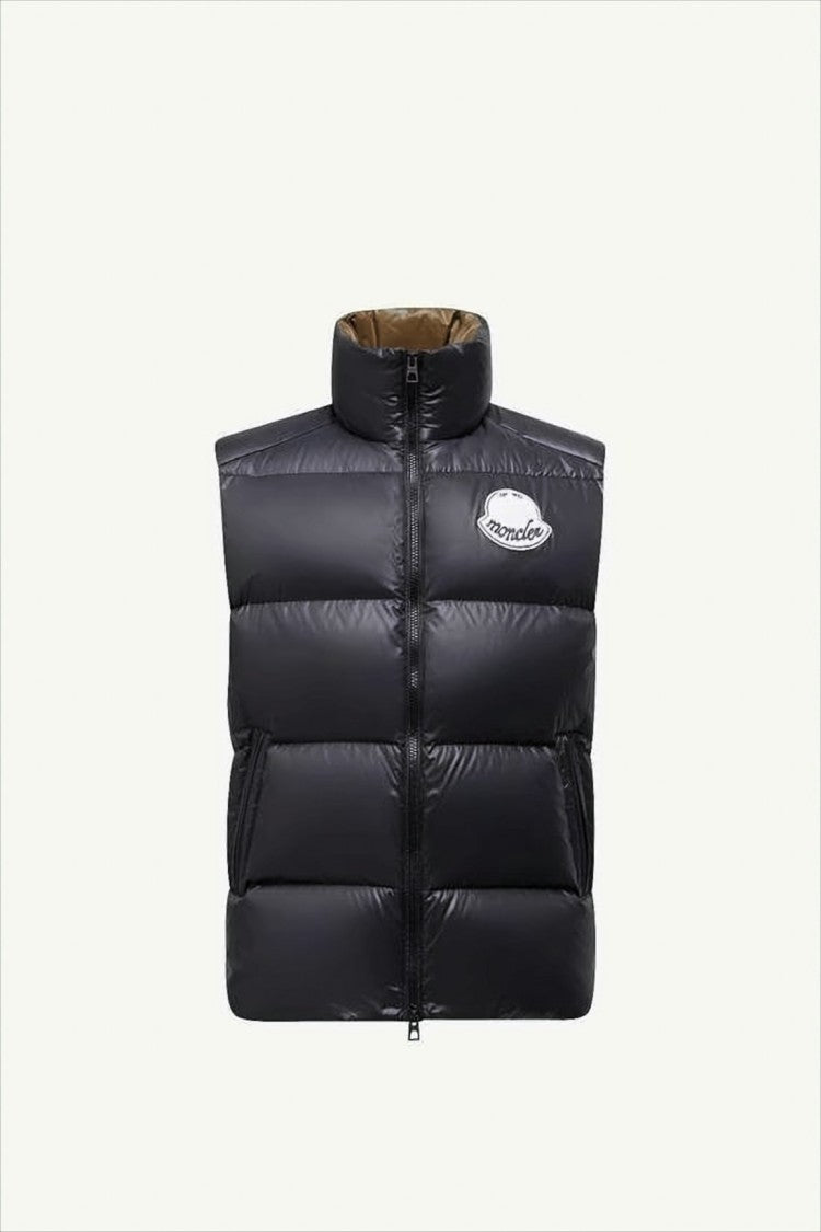 Moncler Sleeveless Puffer Vest With High Collar