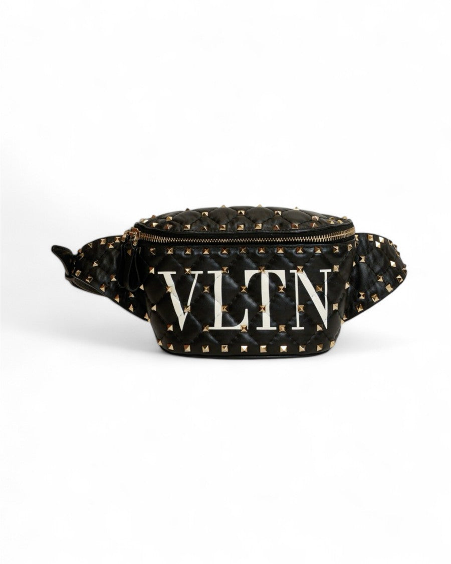 Valentino Spike Black Bum Bag