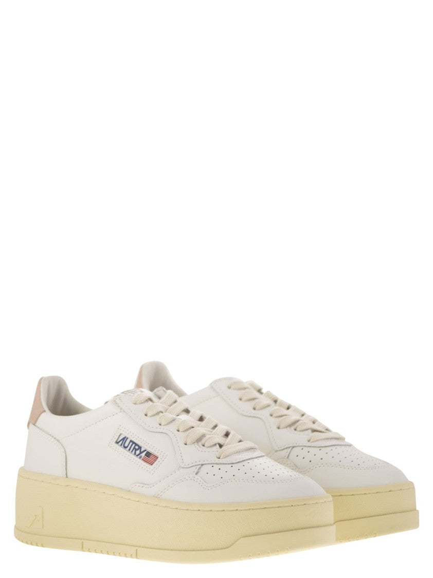 Autry Medalist Platform - Leather Trainers