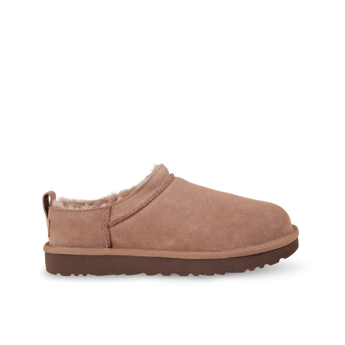 Ugg Water-Repellent Suede Slip-On Shoes With Shearling Lining