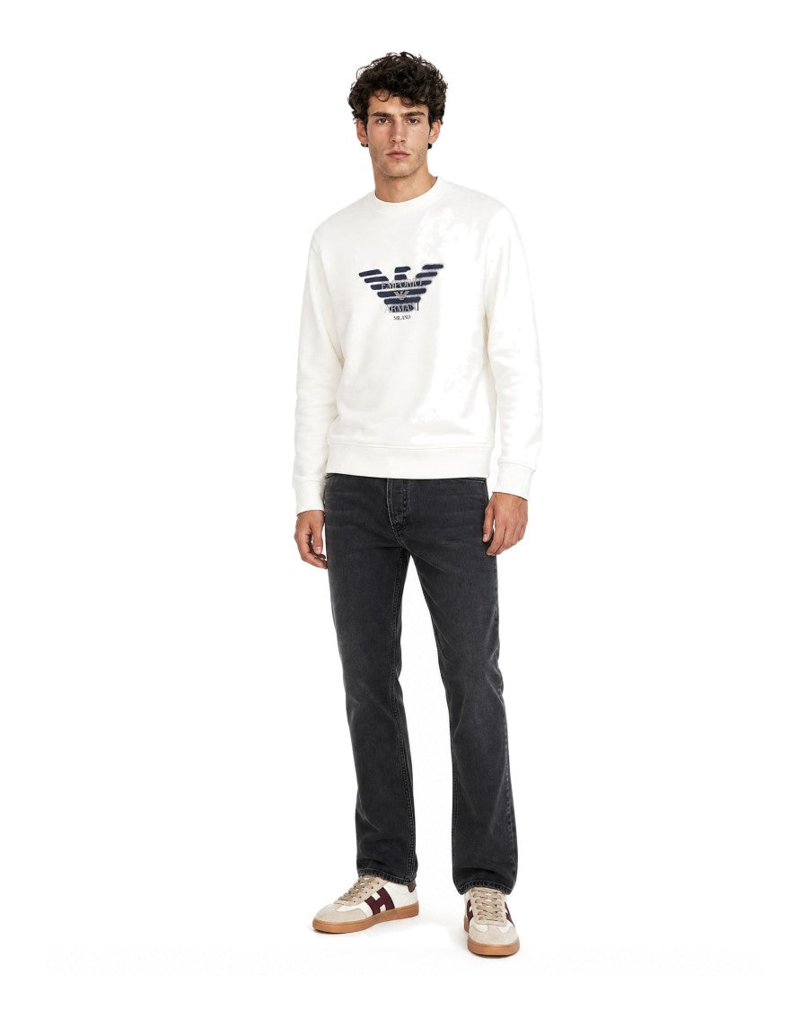 Emporio Armani Regular Fit Straight-Leg Jeans With Vintage Wash