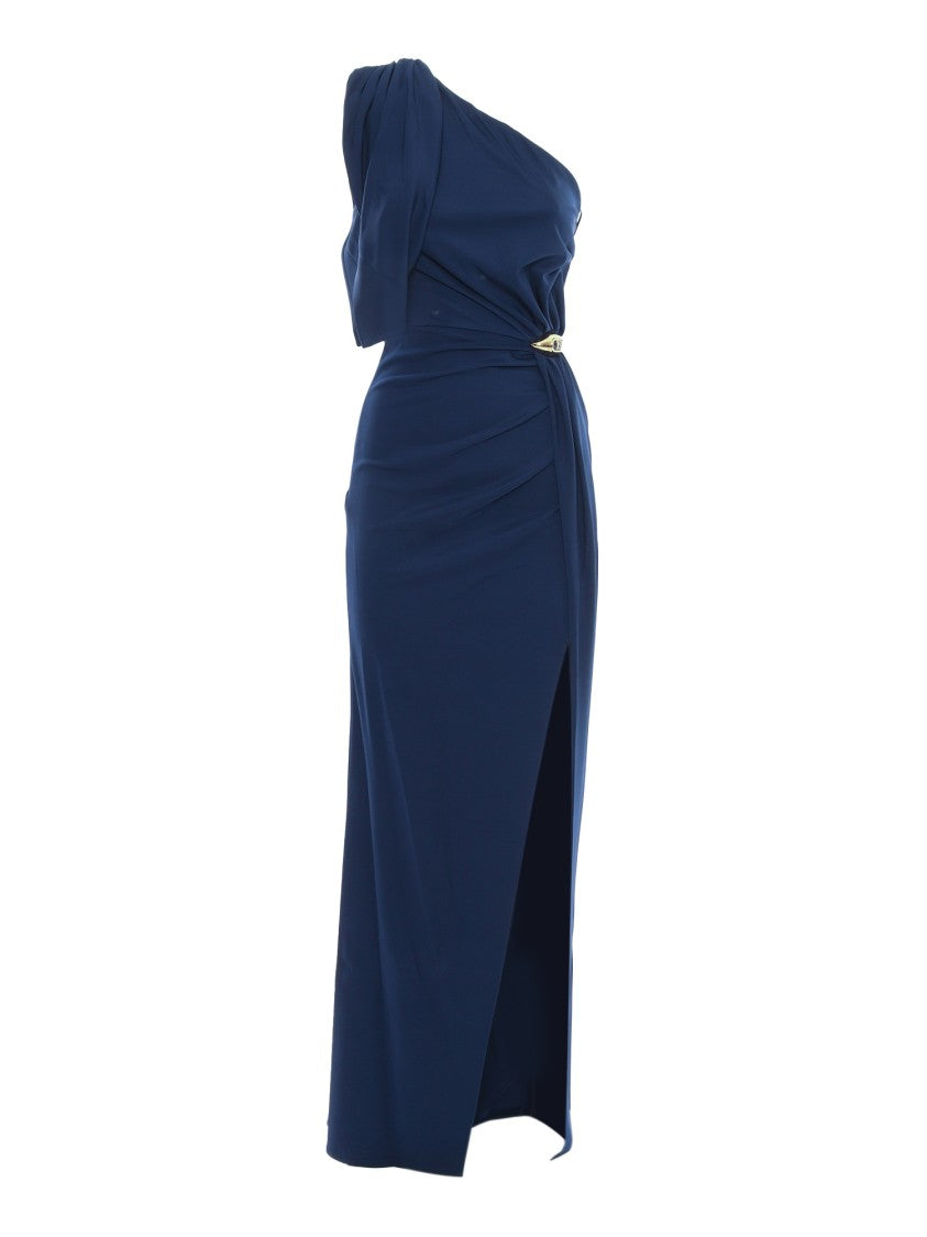 Elisabetta Franchi One-Shoulder Midi Dress