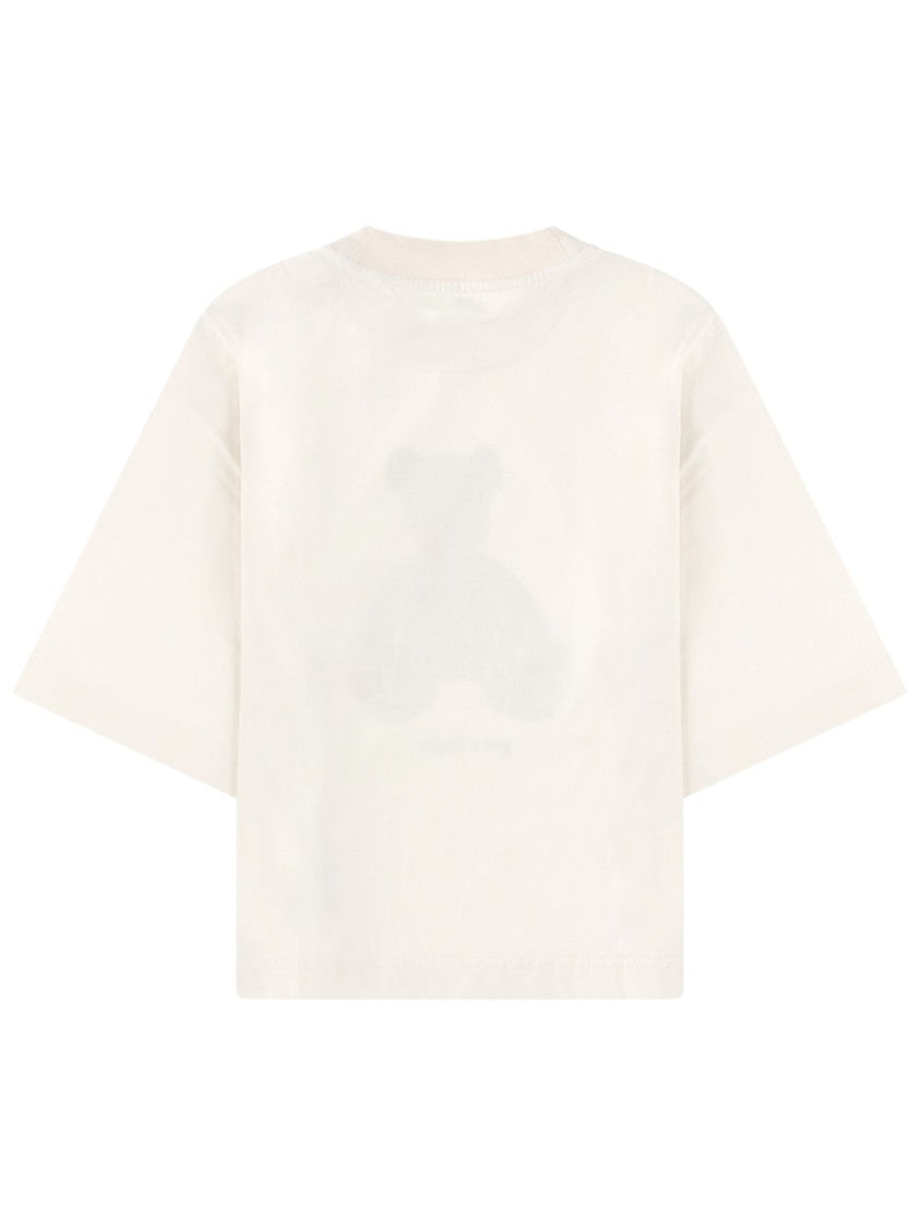 Palm Angels Neutrals Bear Teddy Bear Cotton T-Shirt