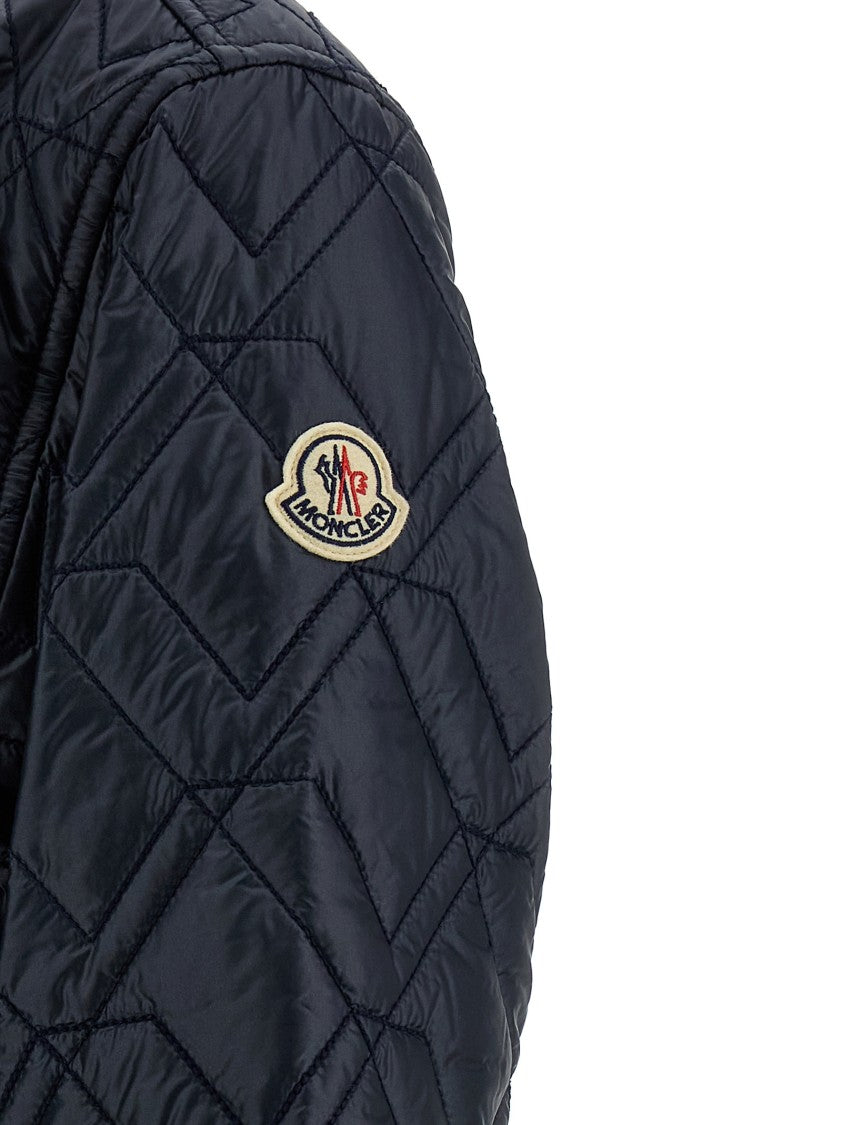 Moncler Diamond Quilted Overshirt With Goose Feather Padding