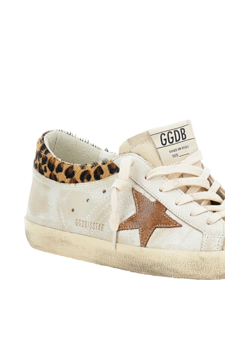 Golden Goose Tan Leather Star Sneakers