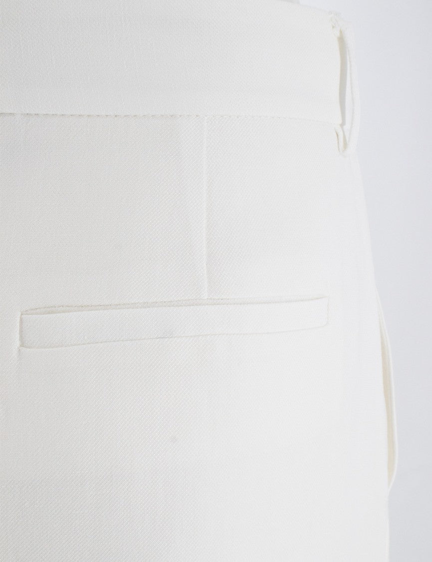 Antonelli White Midi Skirt With Side Slits