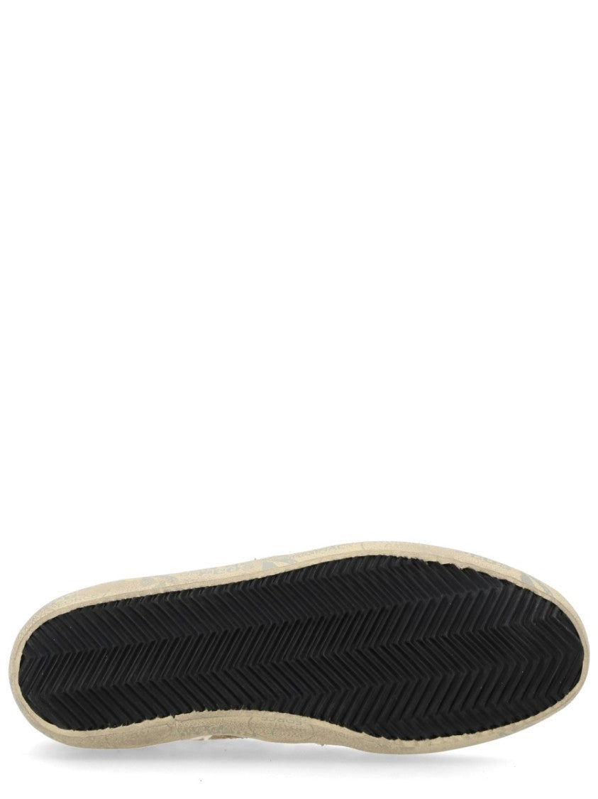 Premiata Davidd Beige Snakeskin Textured Sneakers