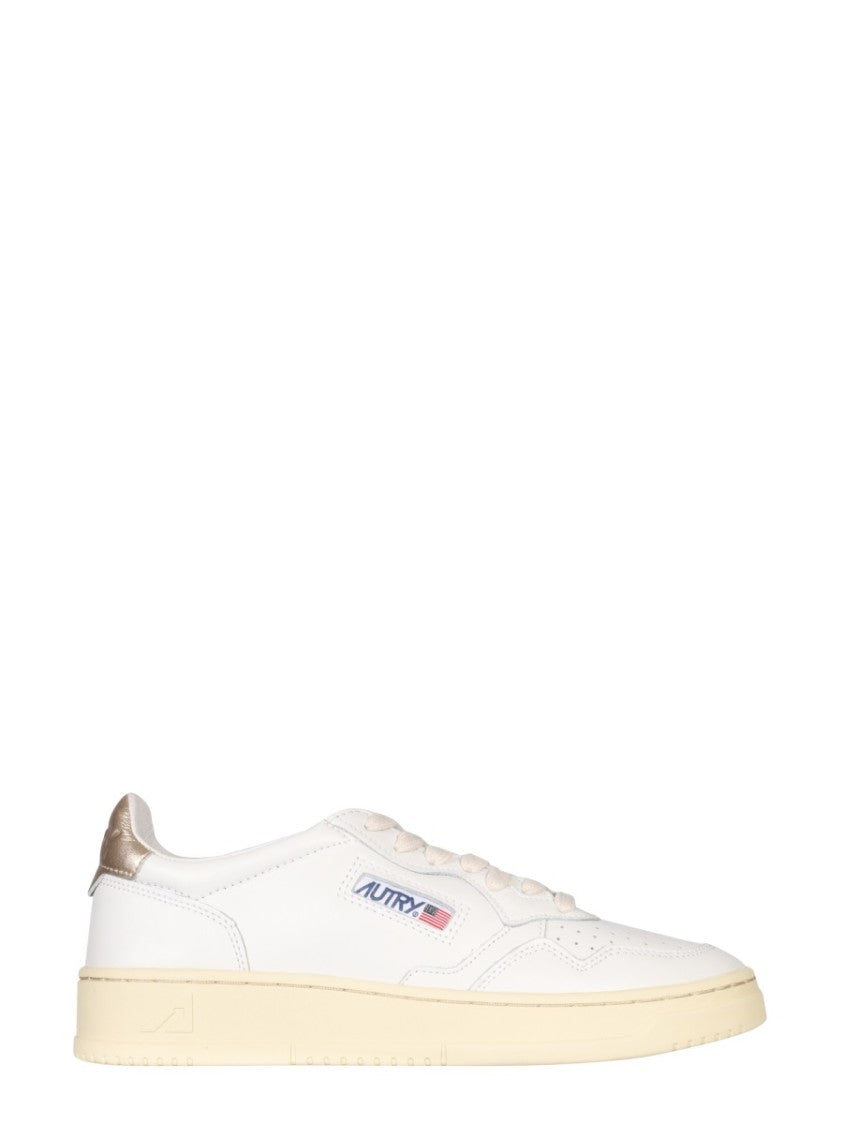 Autry White Medalist Low Leather Sneakers