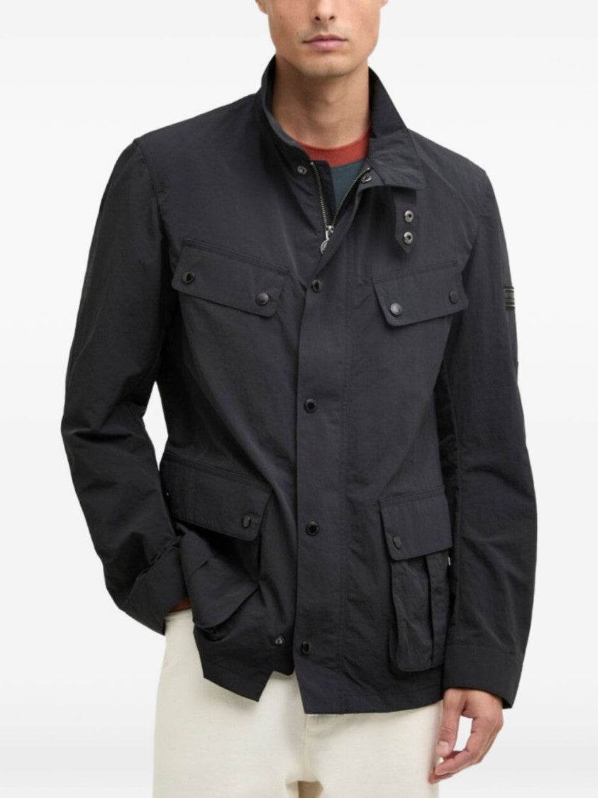 Barbour Structured Black High Collar Jacket