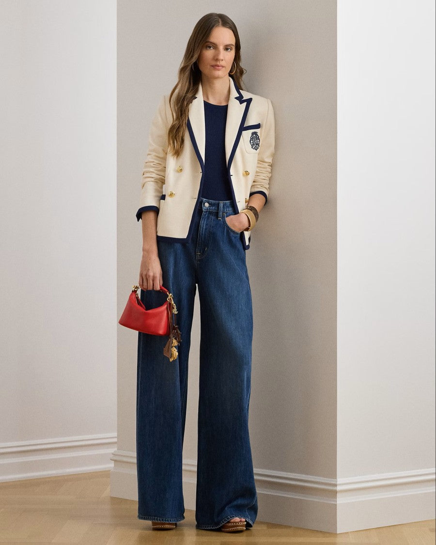 Lauren Ralph Lauren Natural Sportswear Pique Knit Blazer