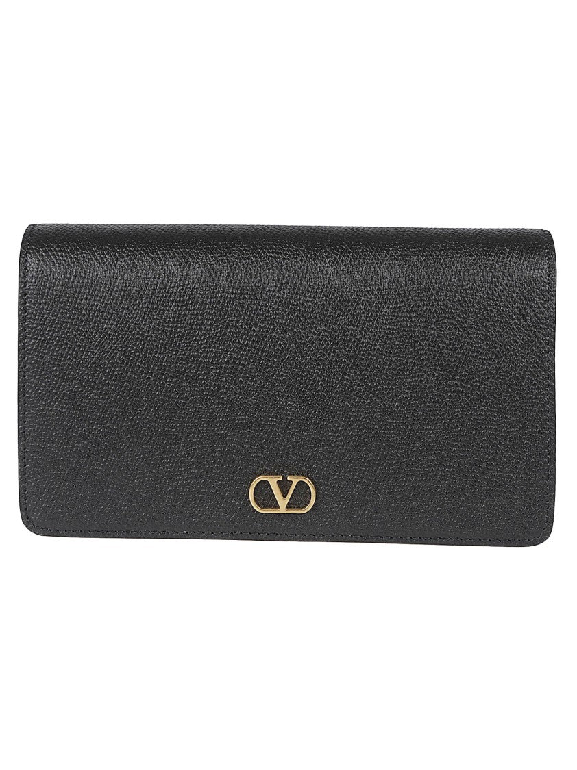 Valentino Garavani Textured Leather Handbag With Magnetic Closure