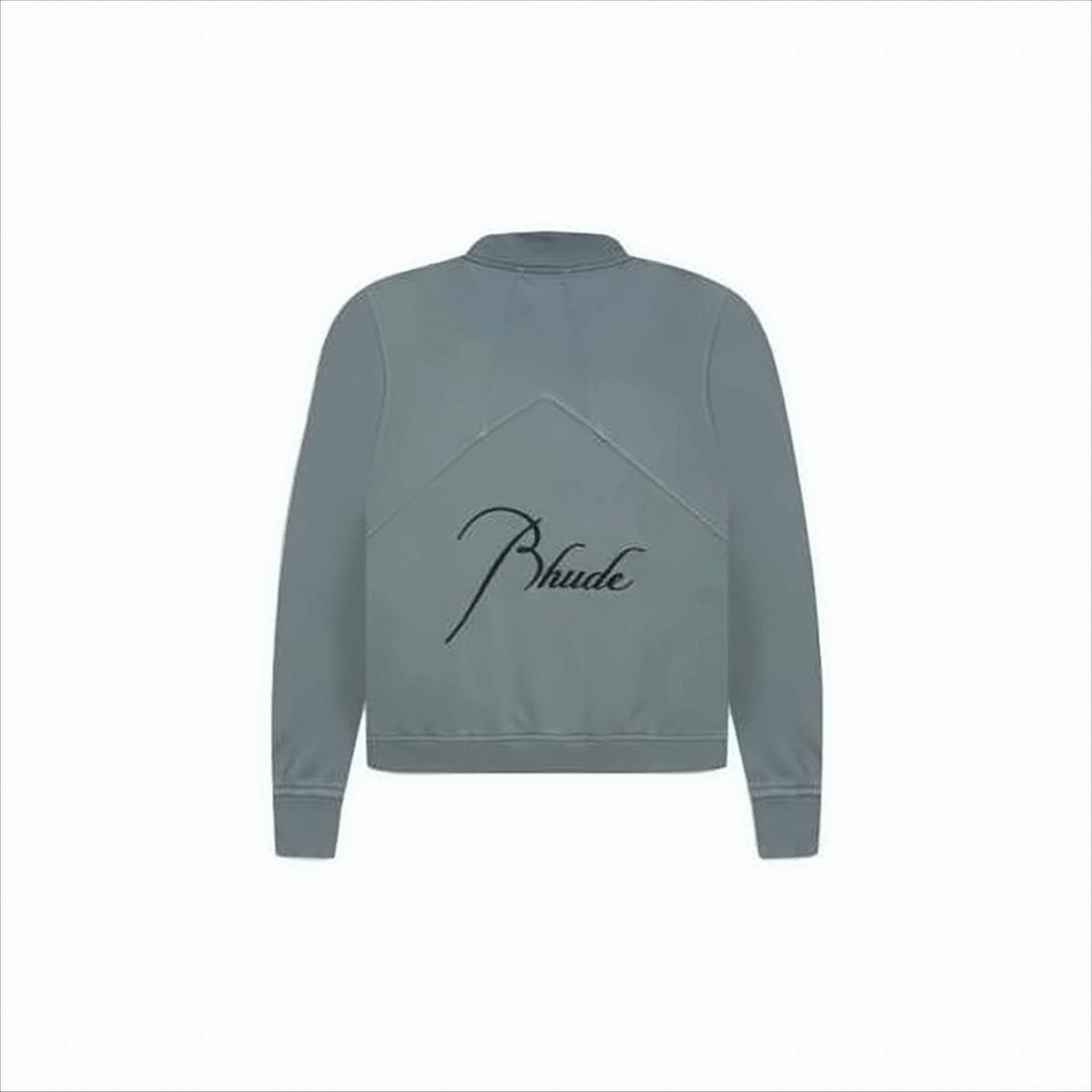 Rhude Half-Zip Long-Sleeve Top With Diagonal Seam Detail