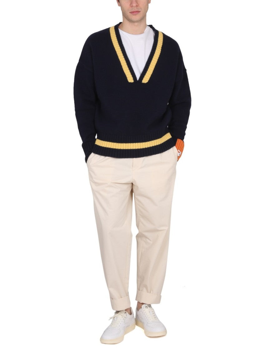 Right For Relaxed V-Neck Jersey