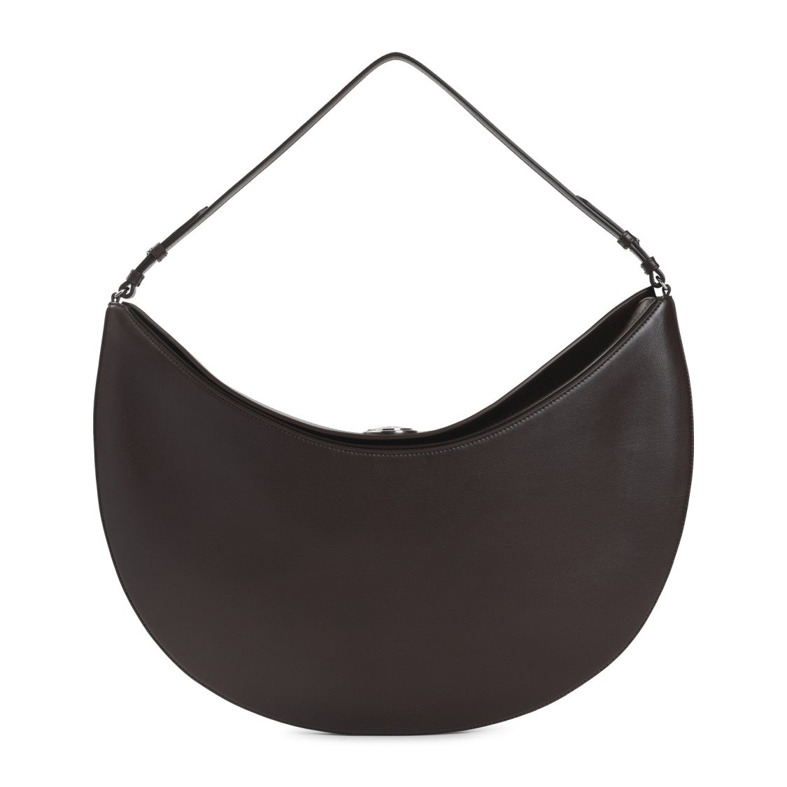 Jacquemus Crescent-Shaped Leather Handbag With Adjustable Strap