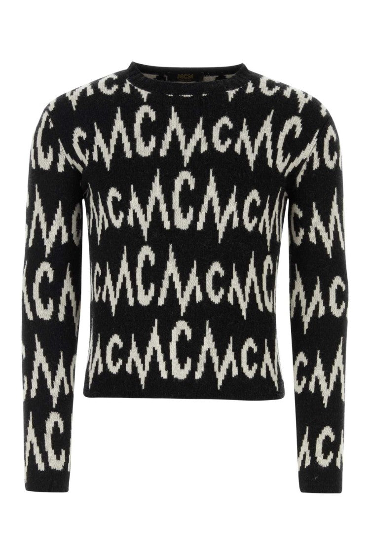 Mcm Black Cashmere Blend Sweater