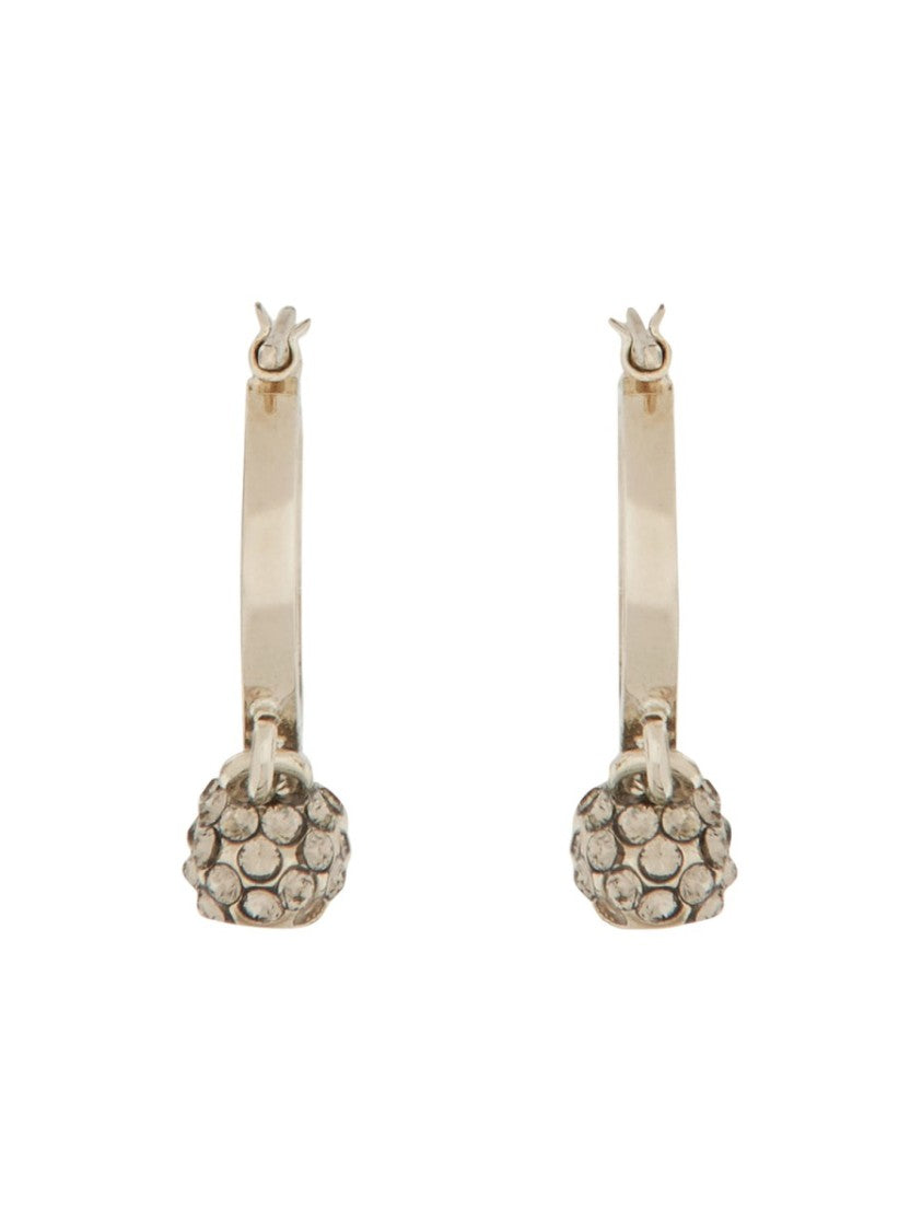 Alexander Mcqueen Orecchini A Cerchio Skull