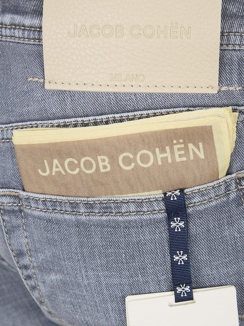 Jacob Cohen Super Slim Fit Five-Pocket Jeans With Exclusive Accessories