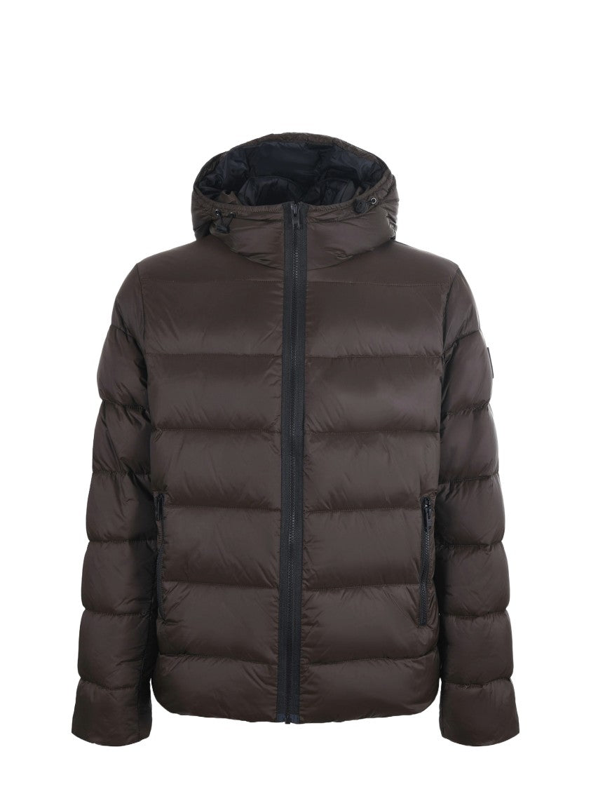 Fay Innovative Quilted Padded Jacket With Hood