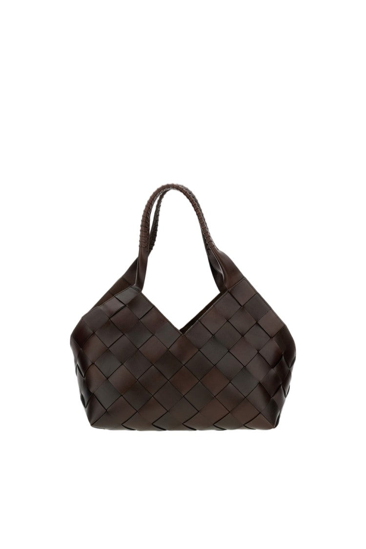 Dragon Diffusion Textured Woven Leather Castello Bag