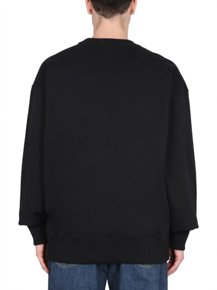 Kenzo Oversized Black Sweatshirt With Prominent Logo Print