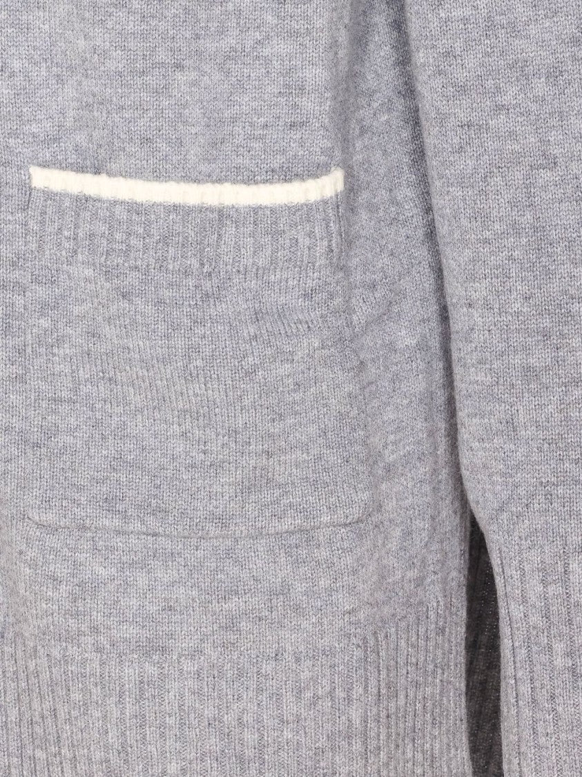 Pinko Long Grey Merino Wool