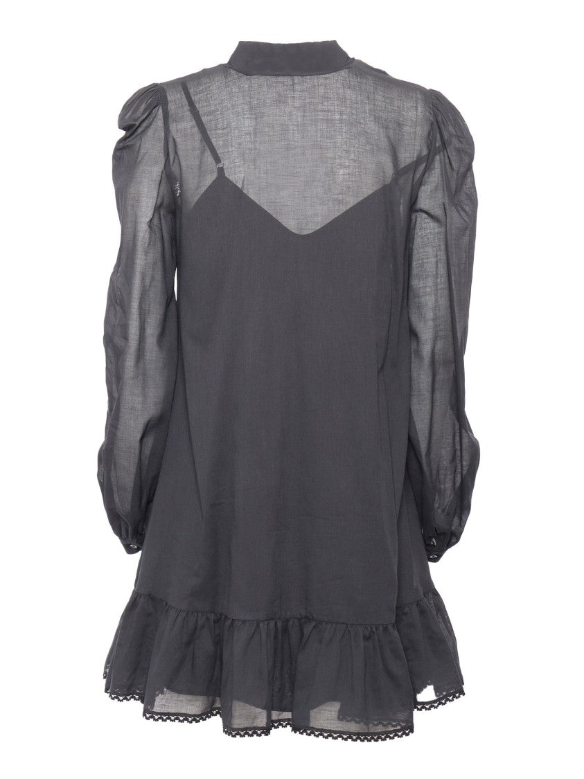 Max Mara Ruffled Hem Midi Dress