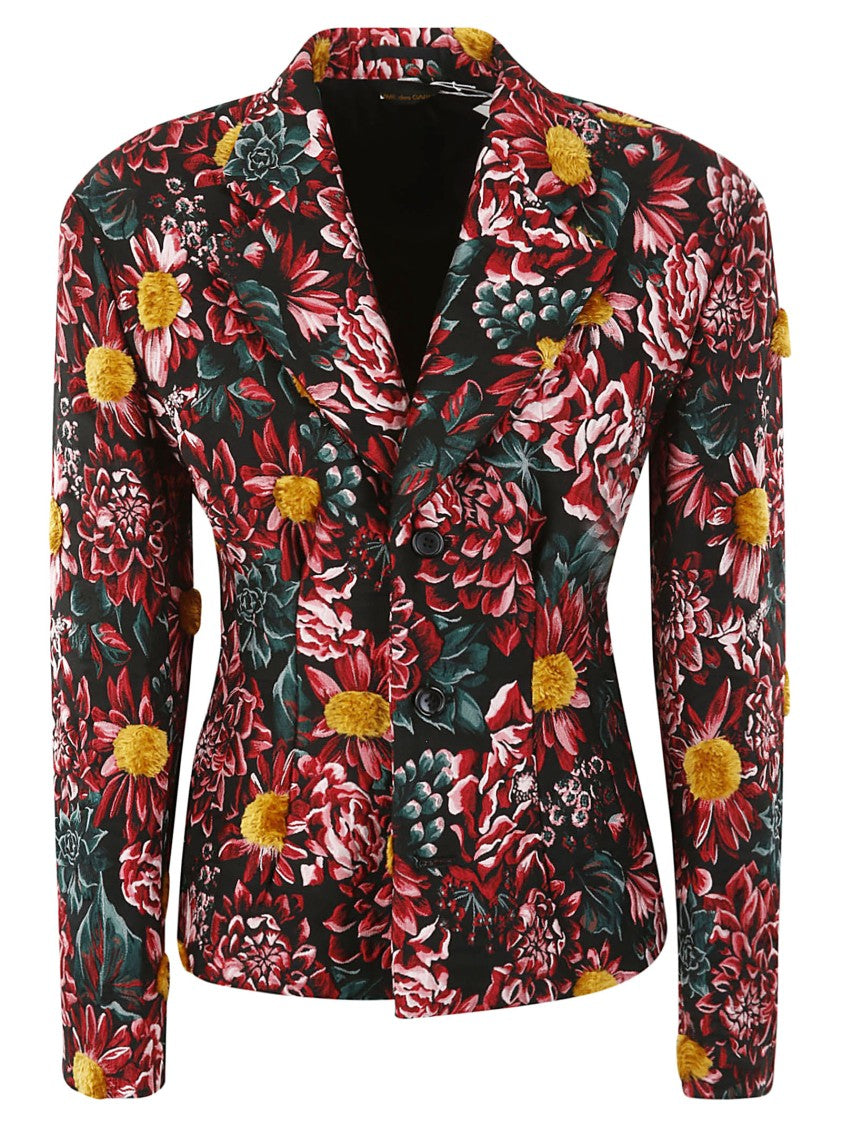 Comme Des Garçons Blazer With Floral Embroidery