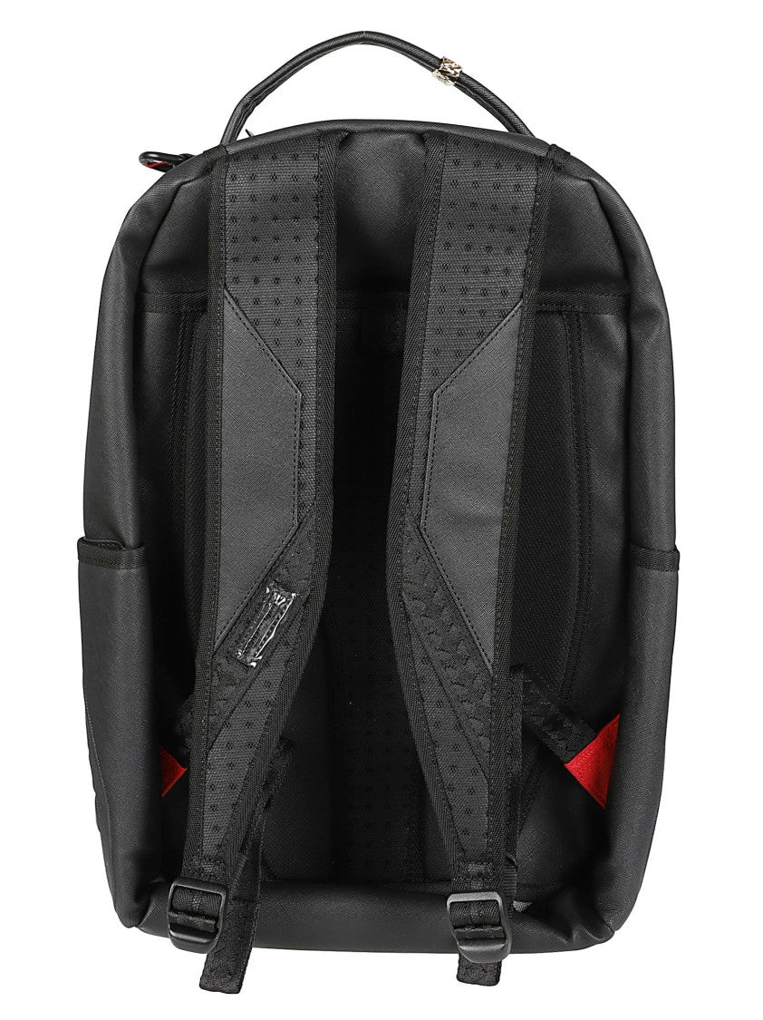 Sprayground Embossed Black Pvc Shark Tooth Backpack