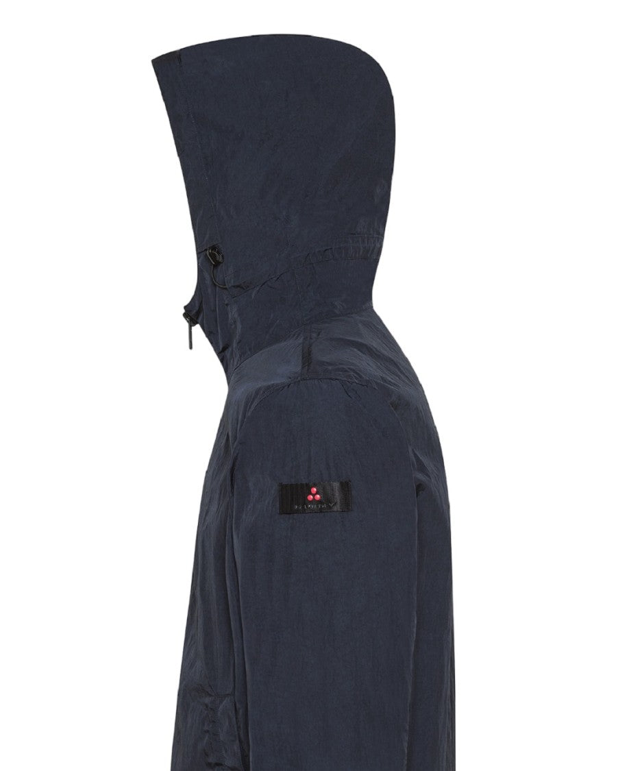 Peuterey Medium-Length Bomber Jacket Hood Water-Repellent Finish