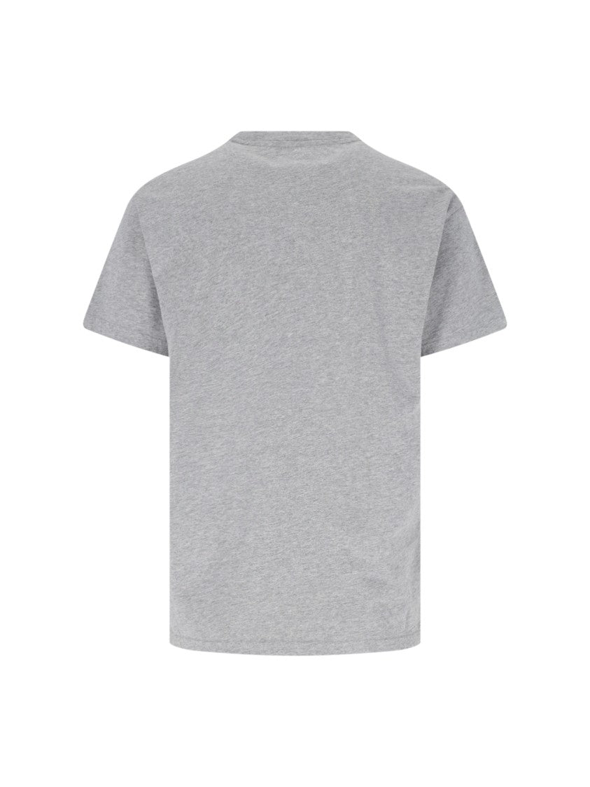 Vivienne Westwood Gray Orb Crew Neck Cotton T-Shirt