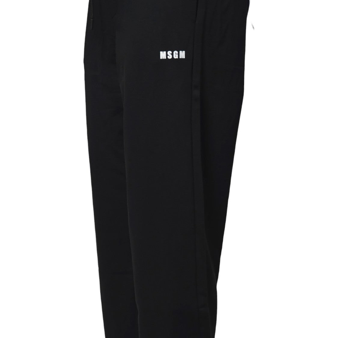 Msgm Black Cotton Sports Trousers