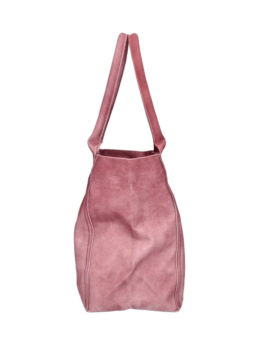 Isabel Marant Compact Red Cotton Tote Bag With Logo Detail