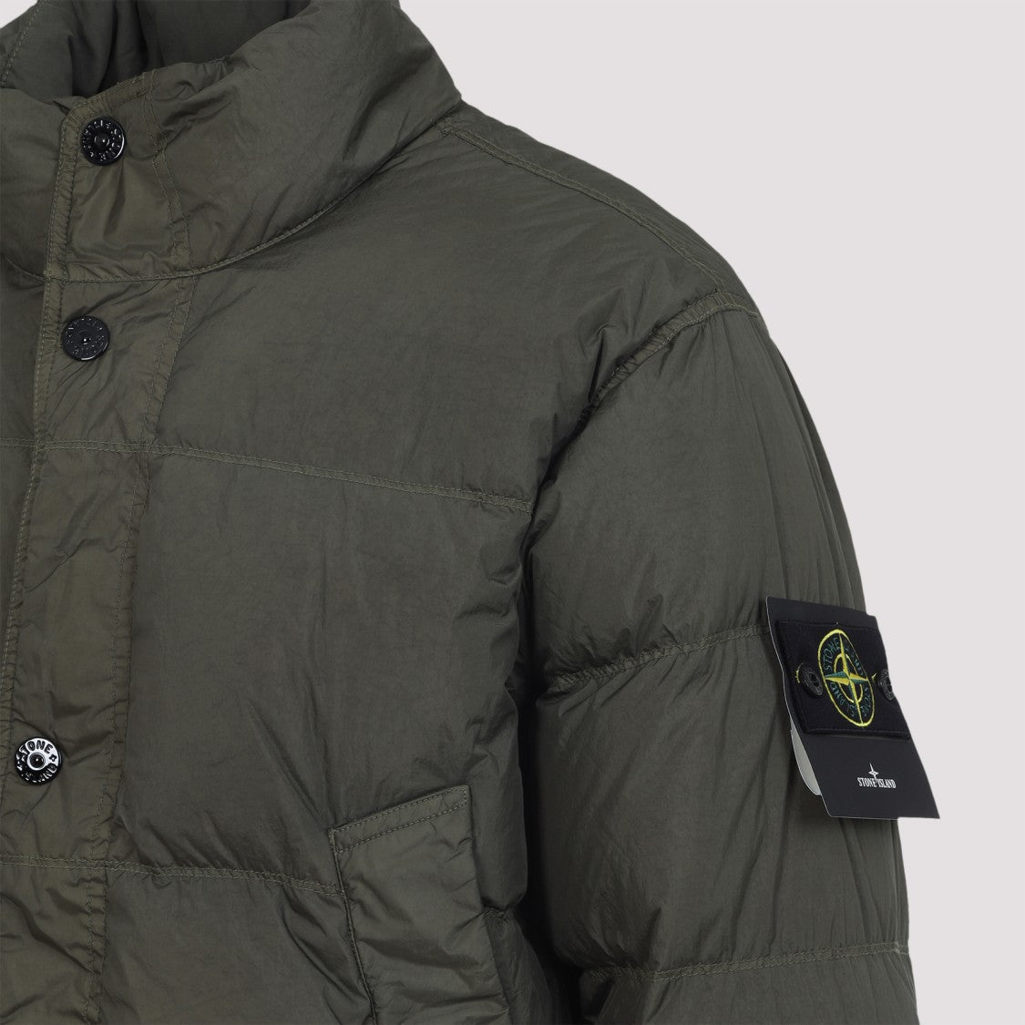 Stone Island Green Polyamide Jacket