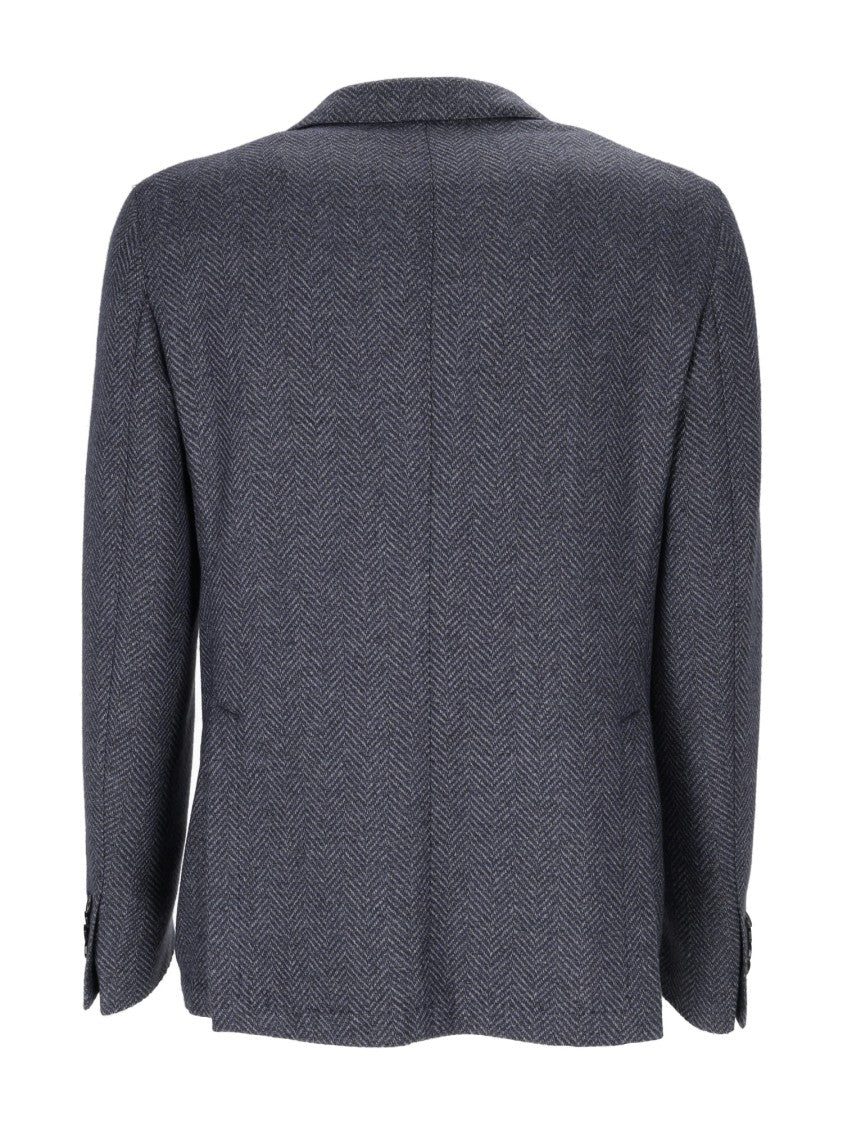 L.B.M. 1911 Drop S Classic Herringbone Blazer