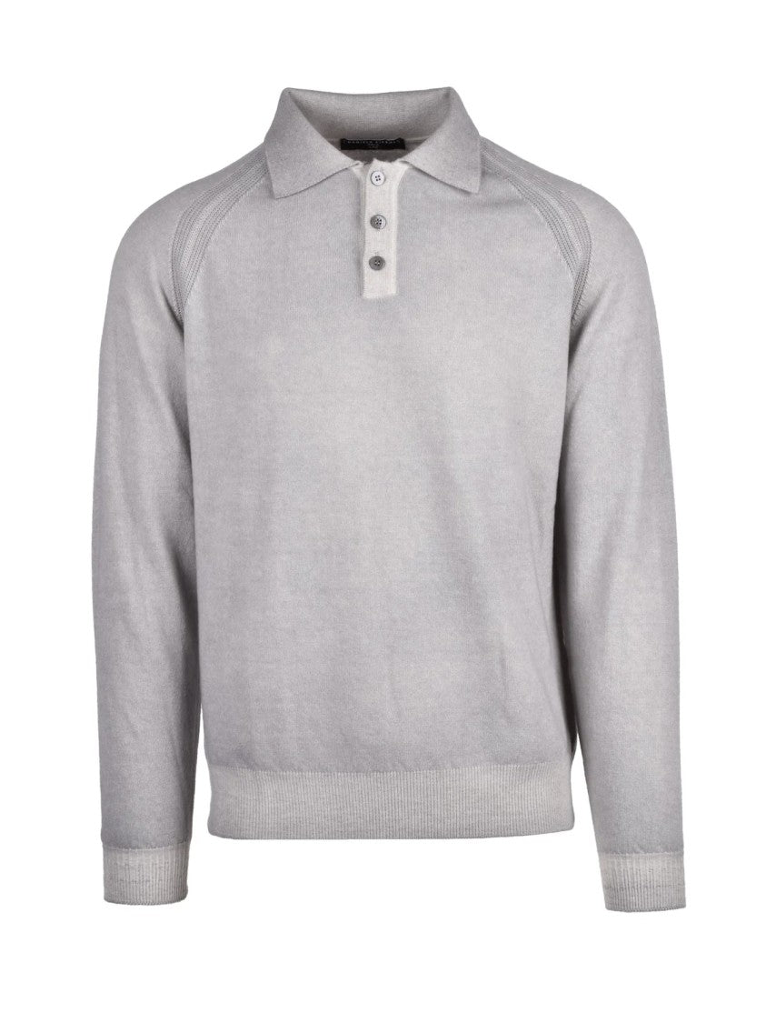 Daniele Fiesoli Knit Polo In Extrafine Merino Wool And Cashmere Blend