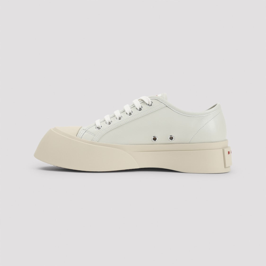 Marni Light Grey Calf Leather Sneakers