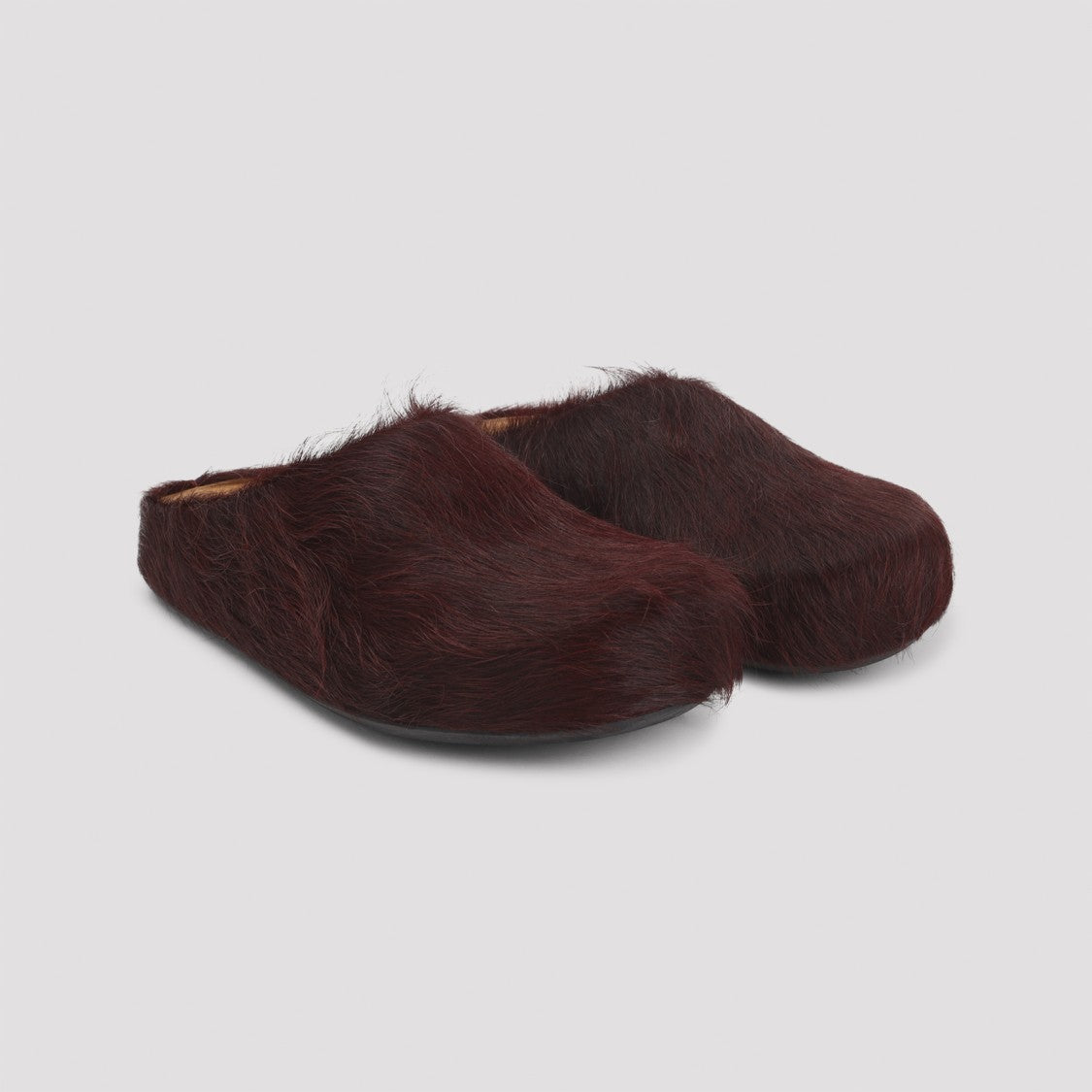 Marni Wild Cherry Calf Hair Mules