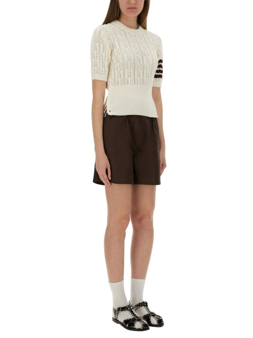 Thom Browne 4-Bar Knit T-Shirt