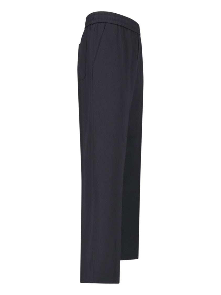 Golden Goose Black Virgin Wool Star Sweatpants