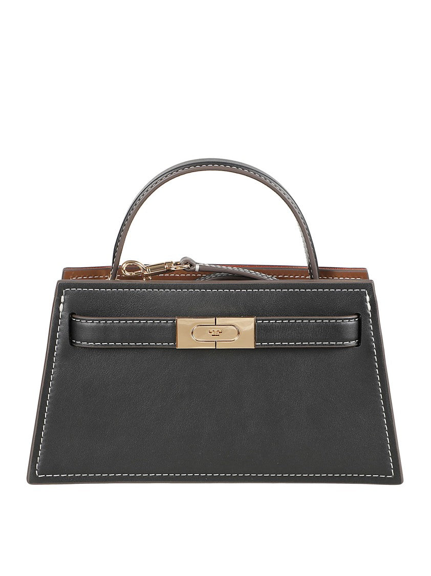 Tory Burch Structured Snap-On Handbag With Adjustable Strap