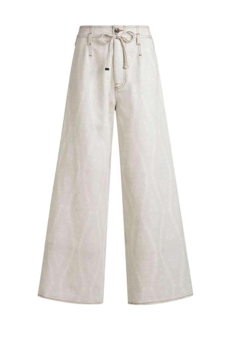 Etro Wide-Leg Denim Jeans With High Waist