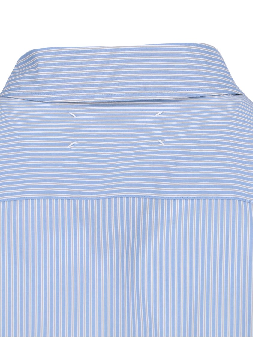 Maison Margiela Sophisticated Blue Shirt With Classic Collar