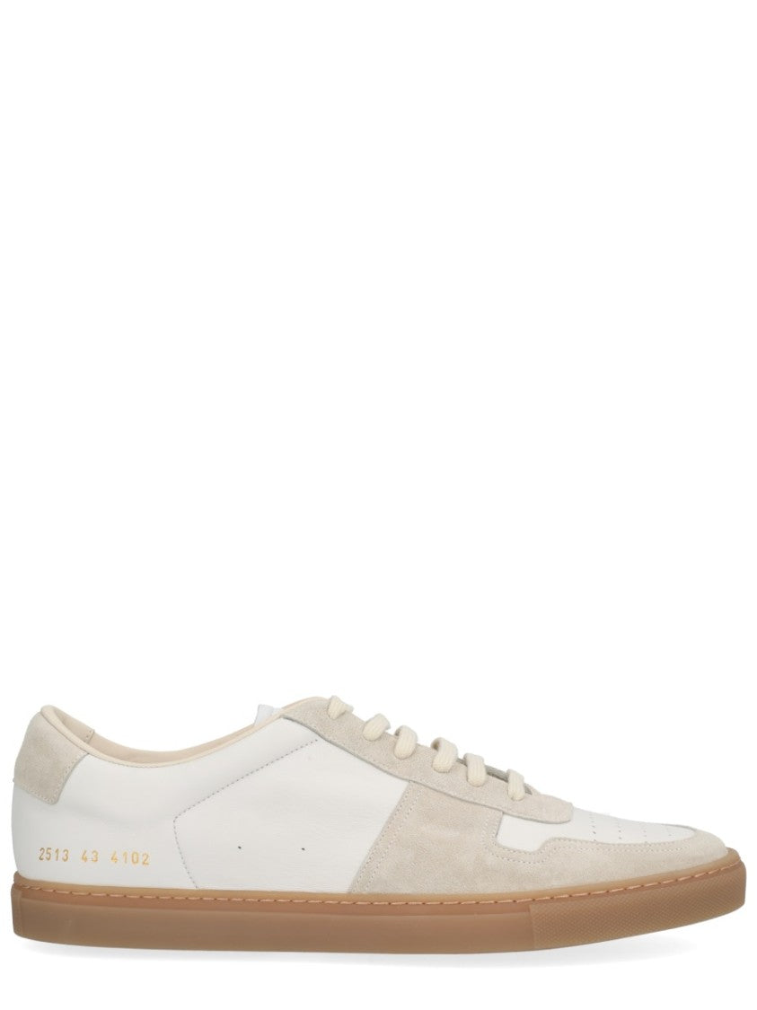 Common Projects Low-Top Leather Sneakers With Suede Accents