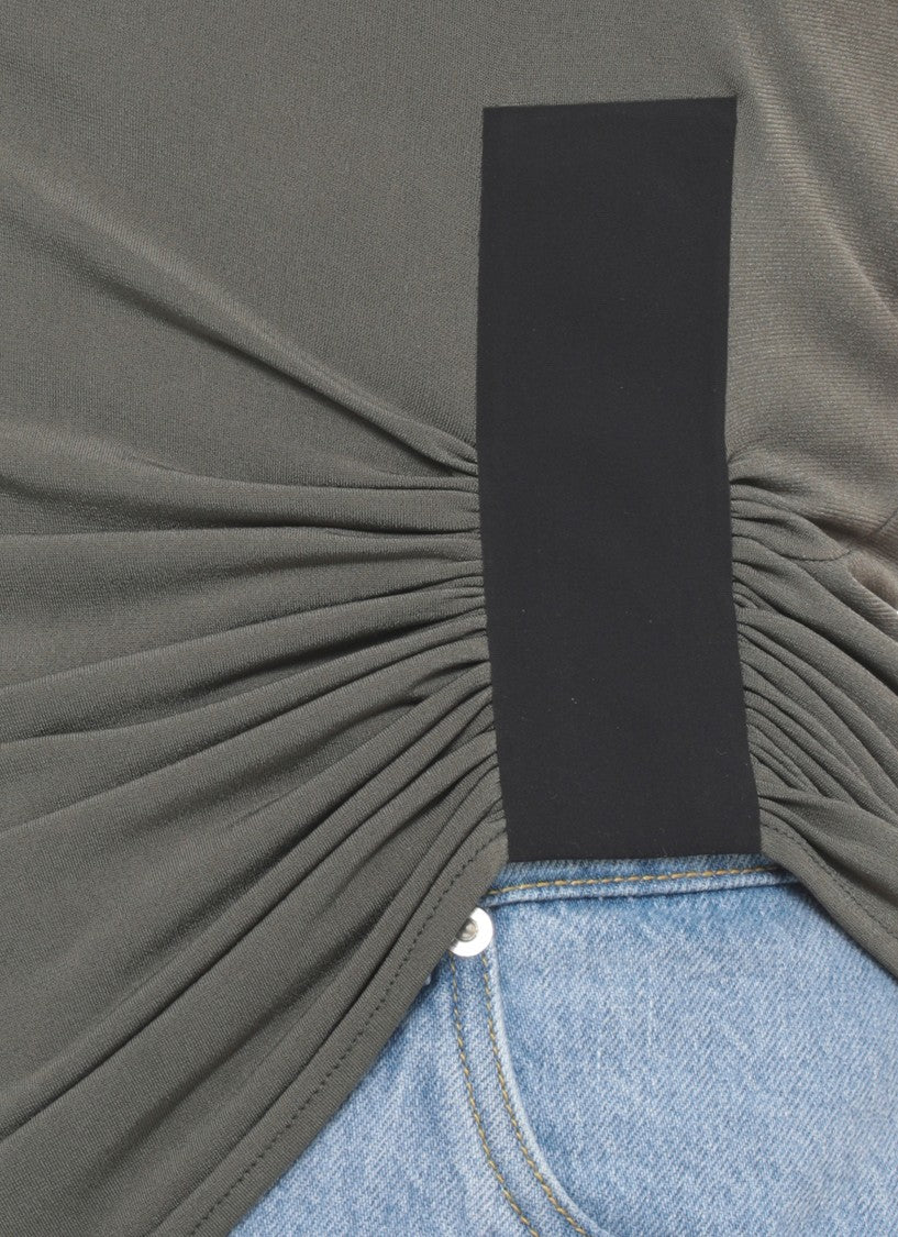 Coperni Green Taped Suspended Flared Top