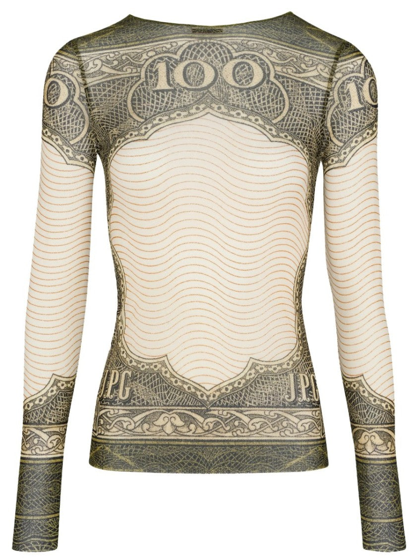 Jean Paul Gaultier Cartouche Polyamide Printed T-Shirt
