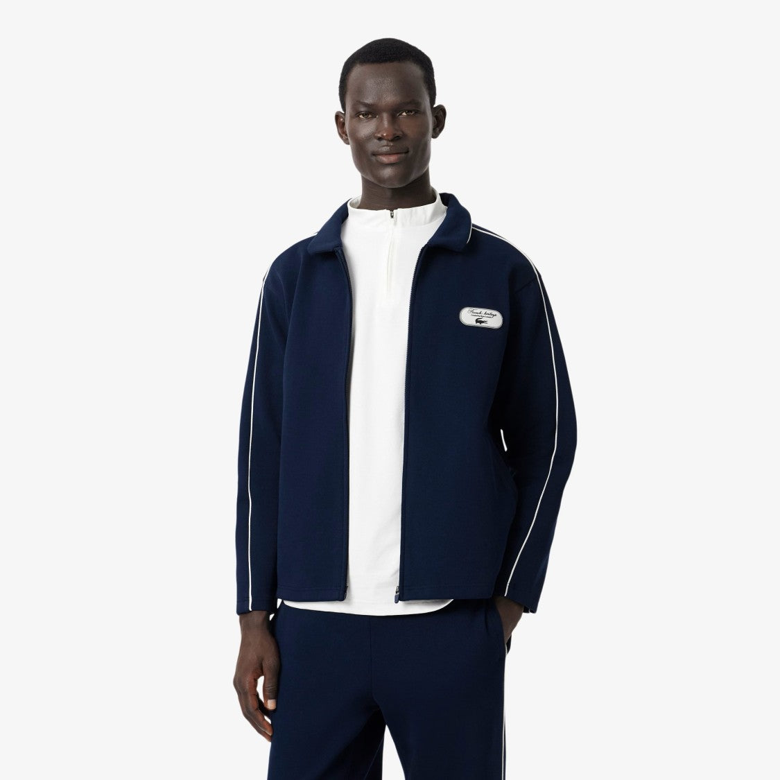 Lacoste Americane Navy Piped Casual Jacket